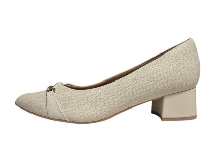 Piccadilly dámské lodičky Joanete 739064-8 krémové