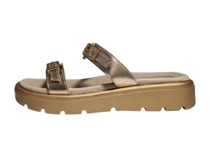 Piccadilly dámské pantofle WIDEFIT 486002-1 zlaté