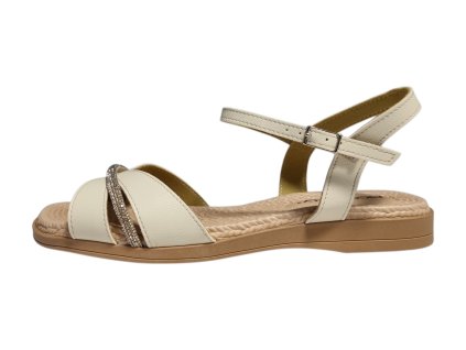 Piccadilly dámské sandály 513012-1 krémové