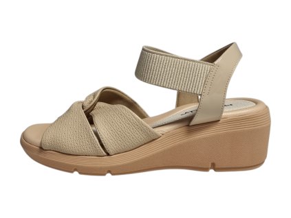 Piccadilly dámské sandály WIDEFIT 540378-1 béžové