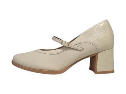 Piccadilly dámské lodičky Joanete 654057-2 krémové