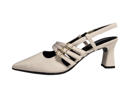 Piccadilly dámské lodičky 764008-1 krémové