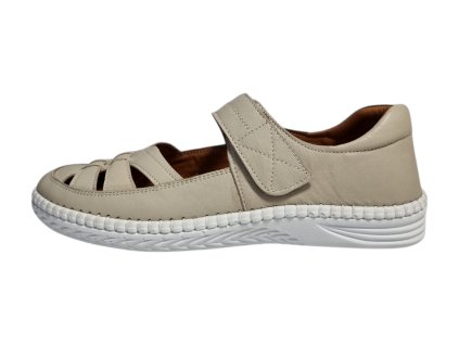 Urban ladies dámské kožené sandály 170 béžové