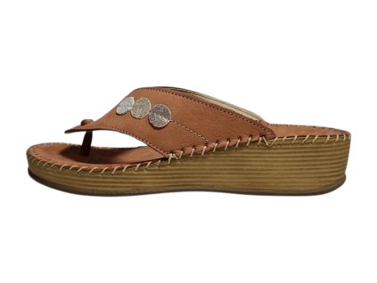 Walk pánské kožené žabky 4308 26895 MATTONE hnědé