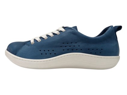 BEBARE kožené pohodlné boty 1701 modré