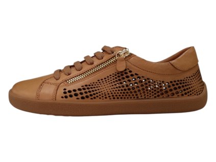 BEBARE Siena kožené barefoot boty 26051 hnědá