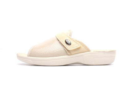 MEDI LINE dámské pantofle 1416 béžové