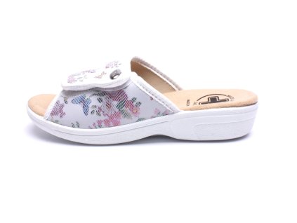 MEDI LINE dámské pantofle 1418 bílé