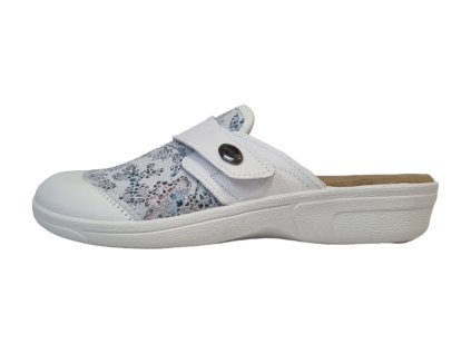 MEDI LINE dámské pantofle 1468 bílé