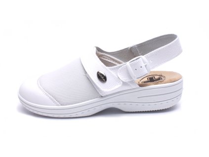 MEDI LINE dámské pantofle 1568/S Bianco/Cocco