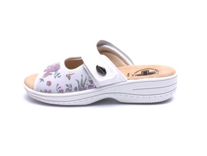 MEDI LINE dámské pantofle 20506 bílé