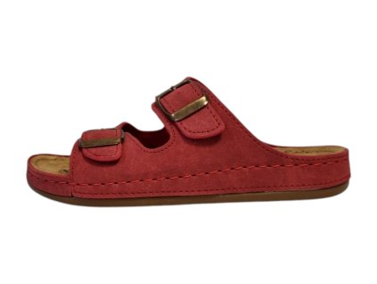 MEDI LINE dámské pantofle S182.002 červené