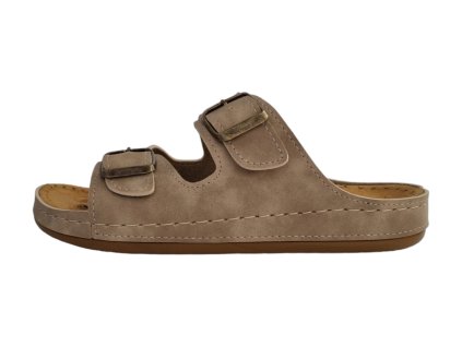 MEDI LINE dámské pantofle S182.002 LT CAMEL