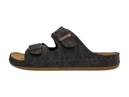 MEDI LINE dámské pantofle S182.002 šedé