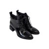 Ladies dámská kotníková obuv AZL2430 černá lakovaná