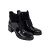 Ladies dámská kotníková obuv AZL2435 černá lakovaná