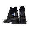 Ladies dámská kotníková obuv AZL2435 černá lakovaná (Velikost 36)