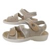 MEDI LINE dámské strečové sandálky 23152 béžové