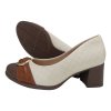 PICCADILLY dámské lodičky 654064-1 krémovo - hnědé