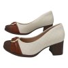 PICCADILLY dámské lodičky 654064-1 krémovo - hnědé