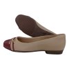 PICCADILLY dámské baleríny 250246-4 béžovo- vínové