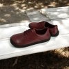 BEBARE London kožené barefoot boty 783 bordó