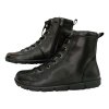 BEBARE Helsinki kožené barefoot vyšší kotníkové boty F787 černé