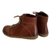 BEBARE Dublin kožené barefoot kotníkové boty F767 hnědé