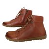 BEBARE Dublin kožené barefoot kotníkové boty F769 hnědé