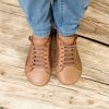 BEBARE Siena kožené barefoot boty 26051 hnědá