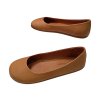 BEBARE Volos kožené barefoot baleríny 14509 hnědé