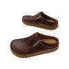 COMFORTFüßE kožené pantofle STARK hnědé
