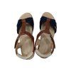 TOM TAILOR dámské sandály 269005 modro- hnědé