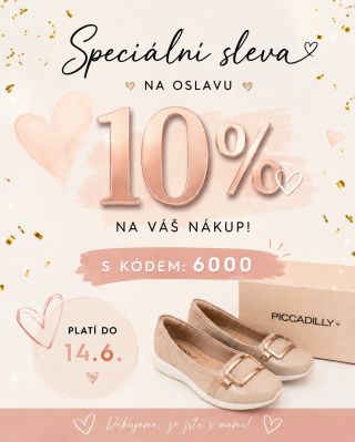 🎉 SLAVÍME 6000 SLEDUJÍCÍCH! 🎉 Jako poděkování jsme pro vás připravili slevu 10 % na celý nákup. 💖 🎁 Slevový kód: 6000 📅...