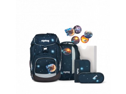 ERGOBAG skolska taska pack set atmosbearglow