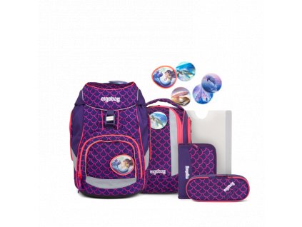 ERGOBAG skolska taska pack set pearldivebear