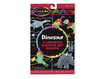 Vyškrabávacie obrázky Dinosaury