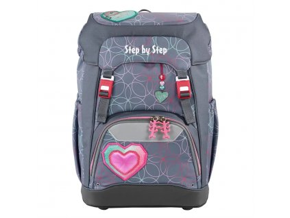 Step by step skolsky ruksak grade glitter heart hazel