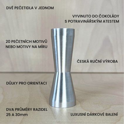ALU 2v1 DO ČOKOLÁDY • 18 / 25 / 30 mm