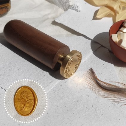 Magnetické ovál s rukojetí - Pivoňka