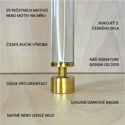 Signature GOLD & LESKLÉ SKLO