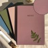 NOTES mauve tmava ruzova obychey notes diar