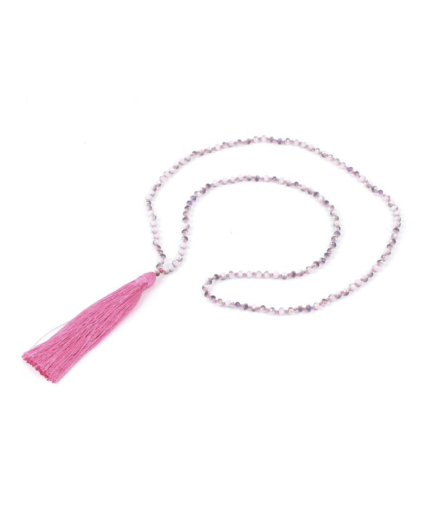 Boho Japa Mala a růžové korálky
