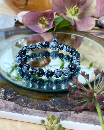 Buddha energetický náramek z lávového kamene Gabbro