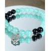 Náramek z minerálu amazonit AAA a andílek