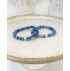 Párové náramky matné lapis lazuli a modrý aventurín