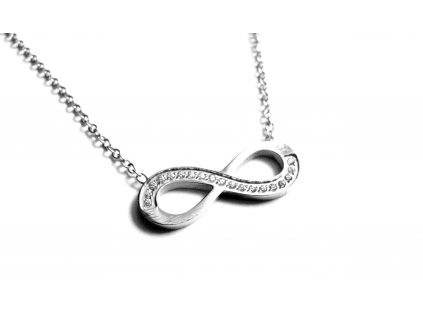 řetízek, náhrdelník - jemný - nekonečno - chirurgická ocel