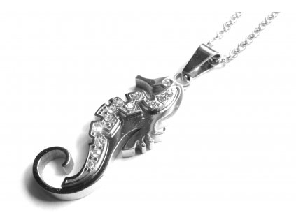 řetízek, přívěsek - náhrdelník - chirurgická ocel - mořský koník - dámský