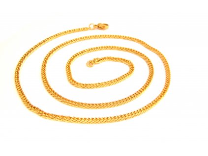 řetízek - náhrdelník - chirurgická ocel - gold