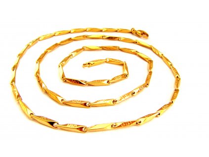 řetízek - chirurgická ocel - gold